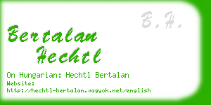 bertalan hechtl business card